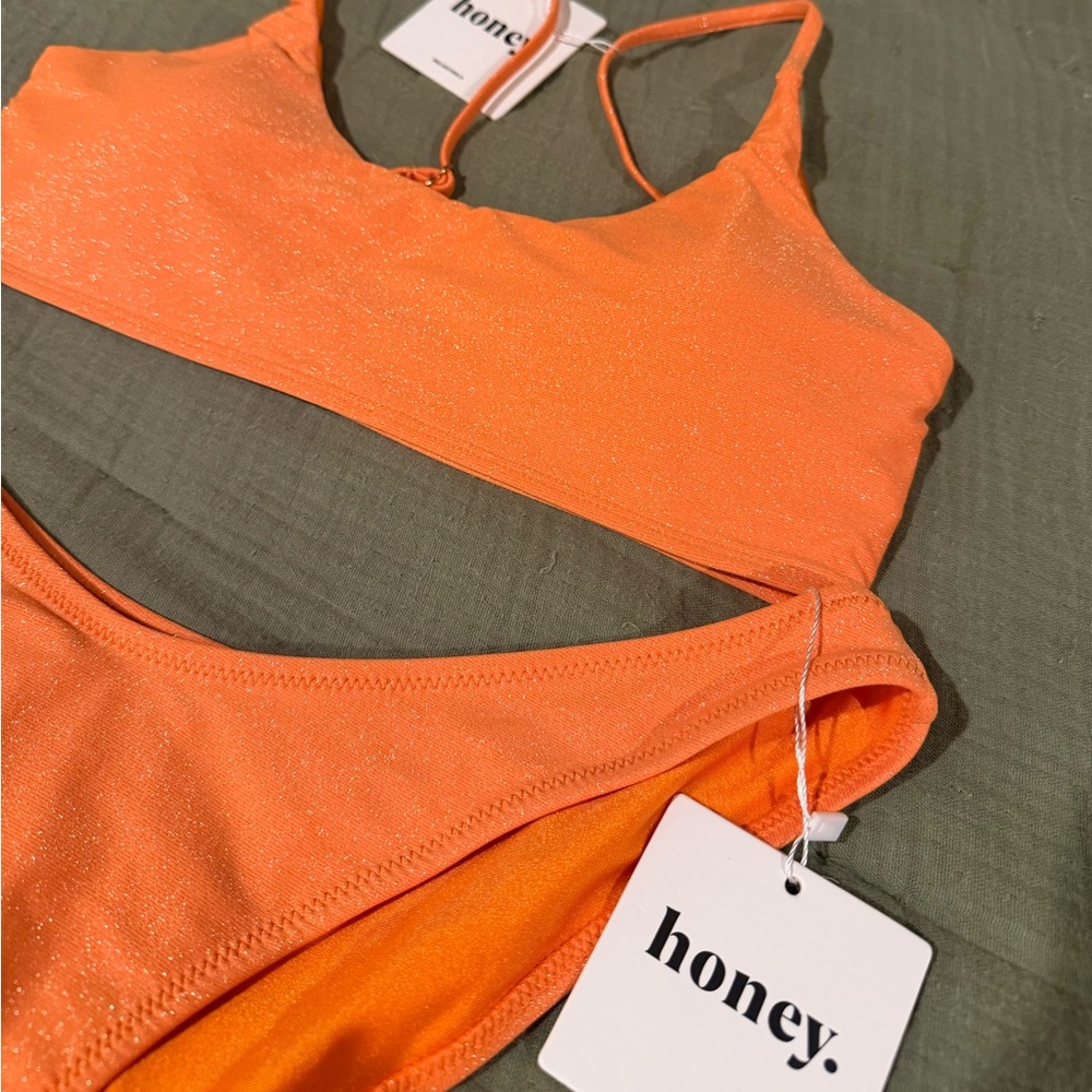Honey Swim Orange bikini, new with tags! - Picture 3 of 4